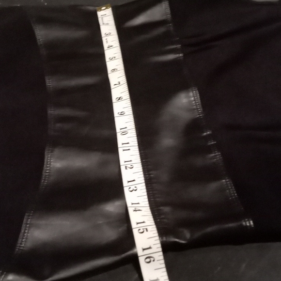 Calvin Klein  Black Faux Leather Trim Dress  10 - Picture 14 of 14